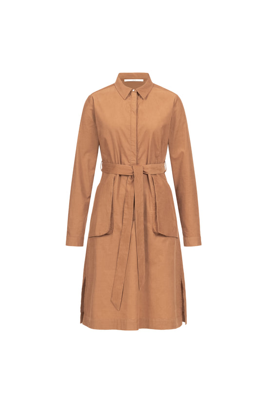 SHIRT DRESS - cappuchino