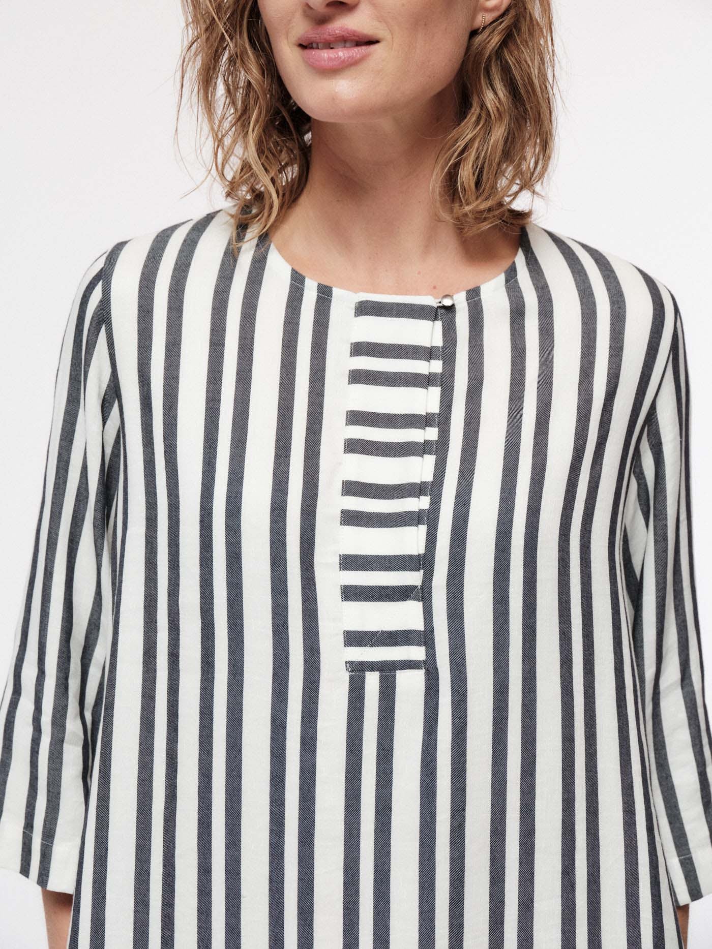 CAFTAN DRESS - off white/atlantic