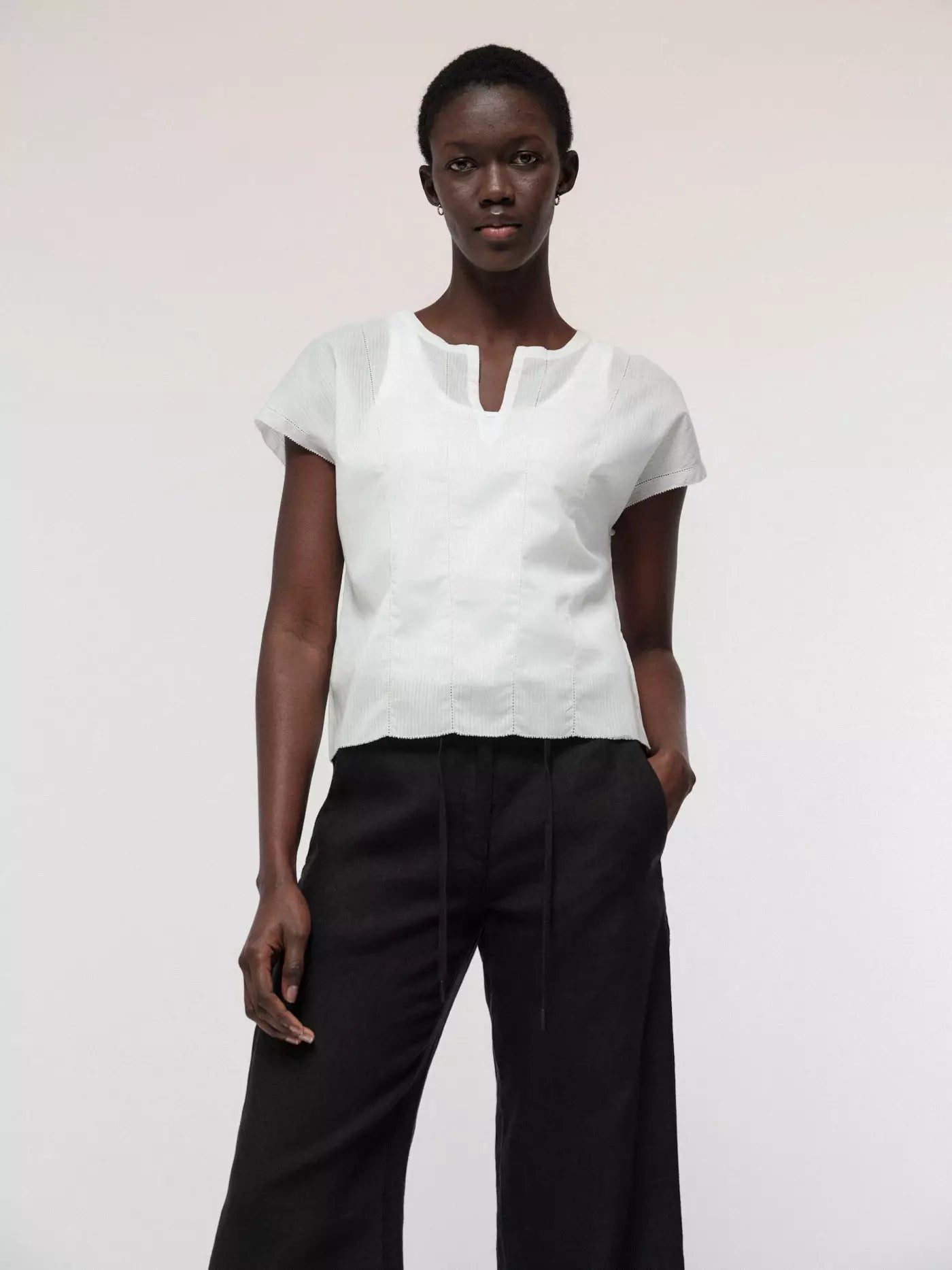 BLOUSE SHIRT - White