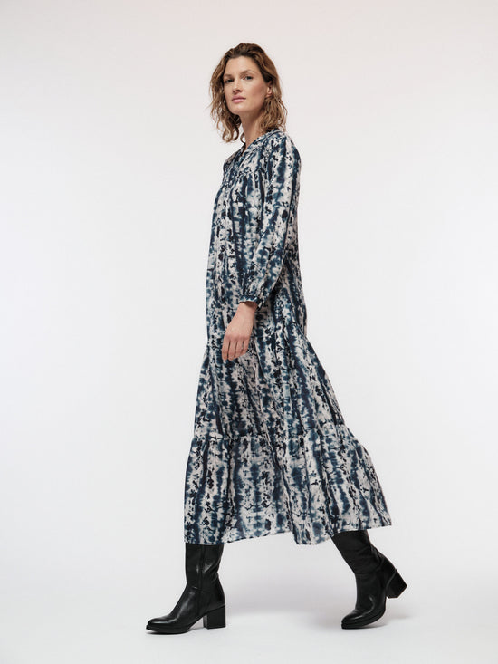 CAFTAN DRESS - off white/atlantic