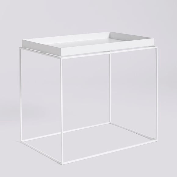 TRAY TABLE / SIDE TABLE L WHITE