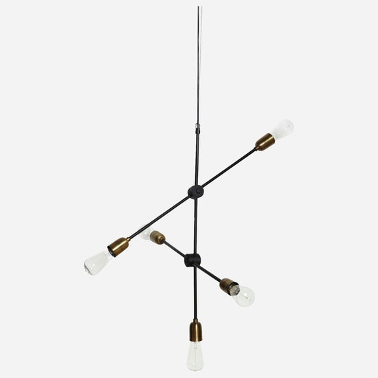 Load image into Gallery viewer, MOLECULAR lamp - black &amp;amp; brass
