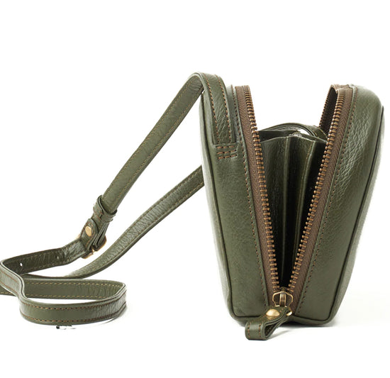 Crossbody Wallet Round - Olive