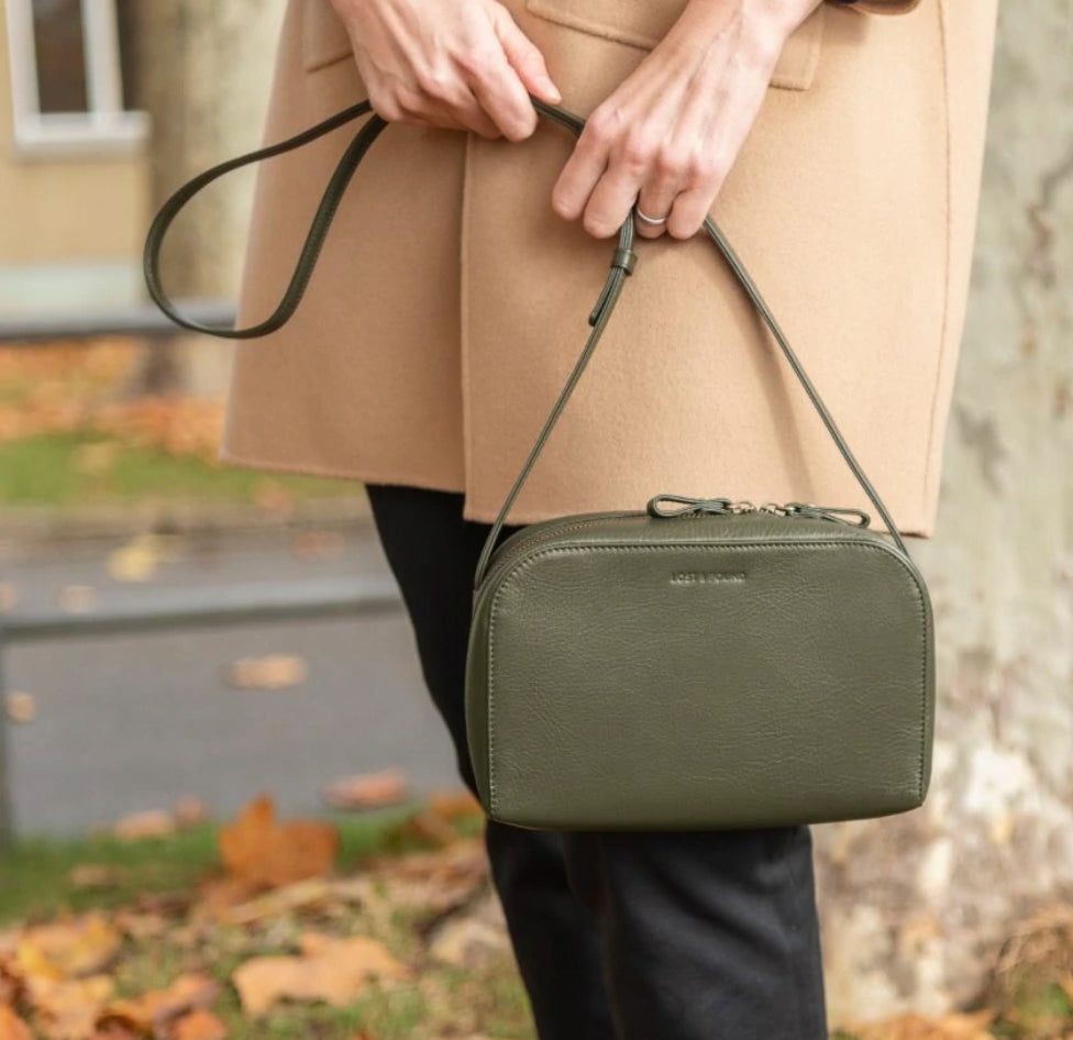 Crossbody Wallet Round - Olive