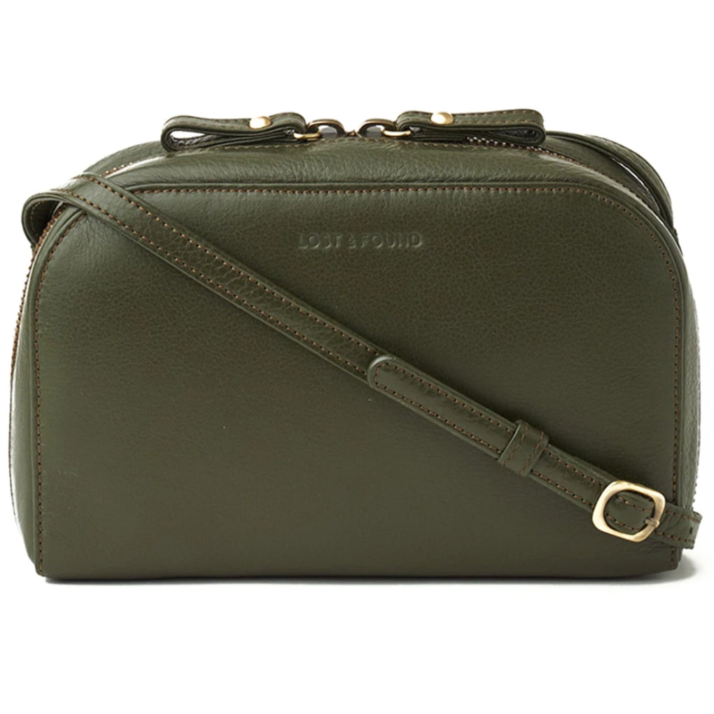 Crossbody Wallet Round - Olive