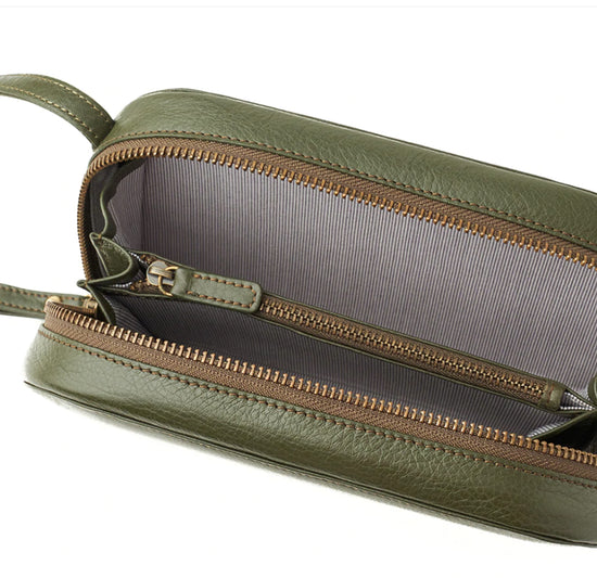 Crossbody Wallet Round - Olive