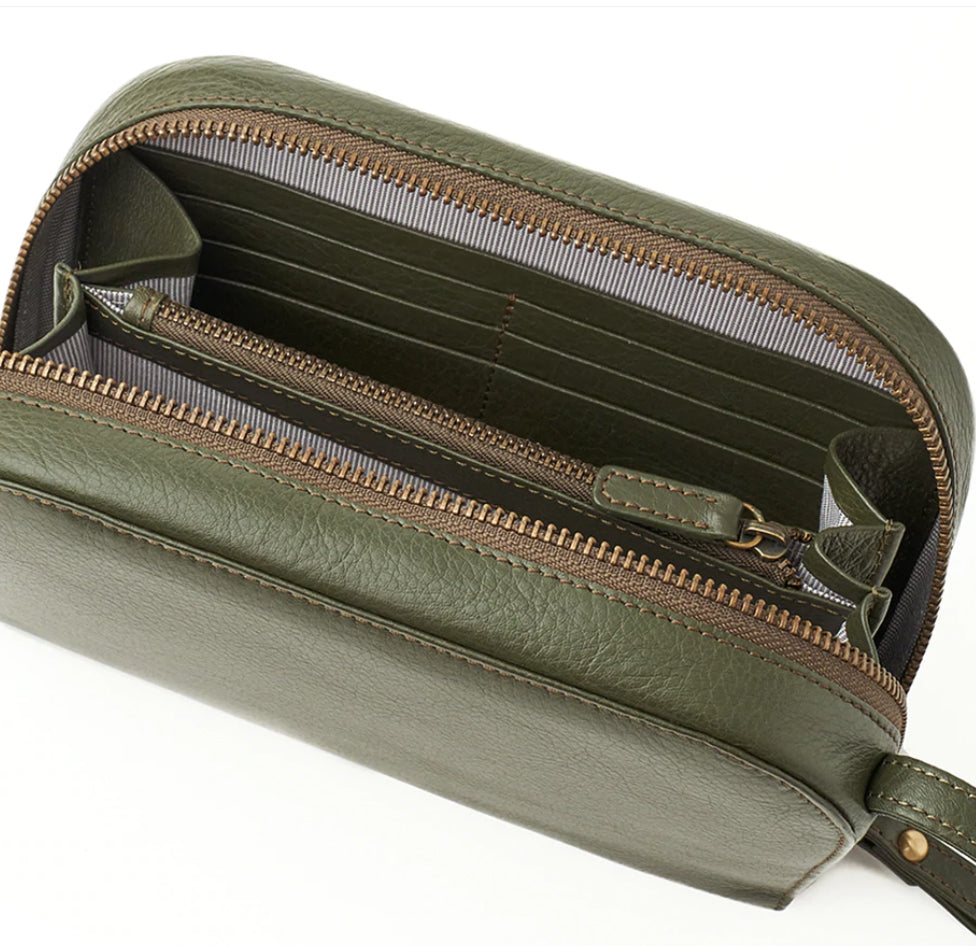 Crossbody Wallet Round - Olive