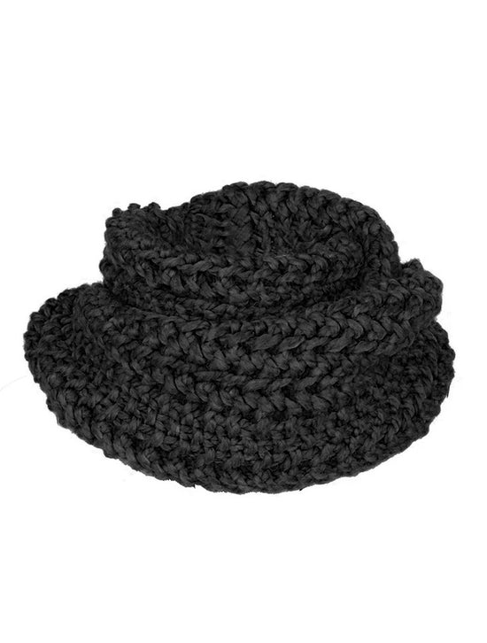 CHUNKY SCARF - Norvergian Wool - black