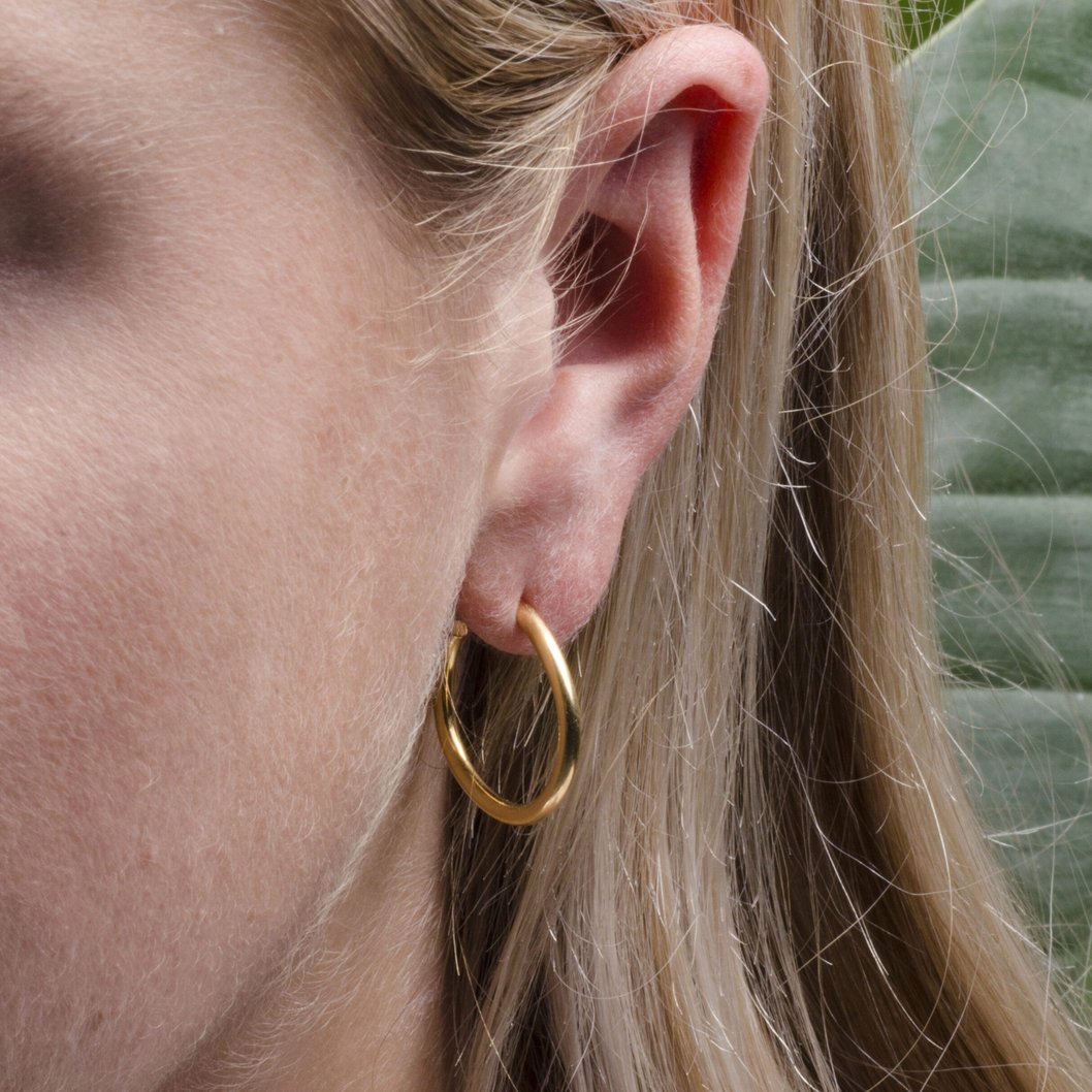 Bagues Earrings - gold plated