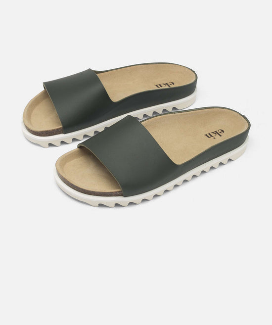 Load image into Gallery viewer, Palm Sandal – Forest Vegan
