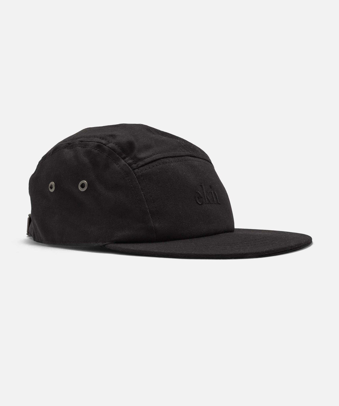 5 Panel Cap - Black Canvas Vegan
