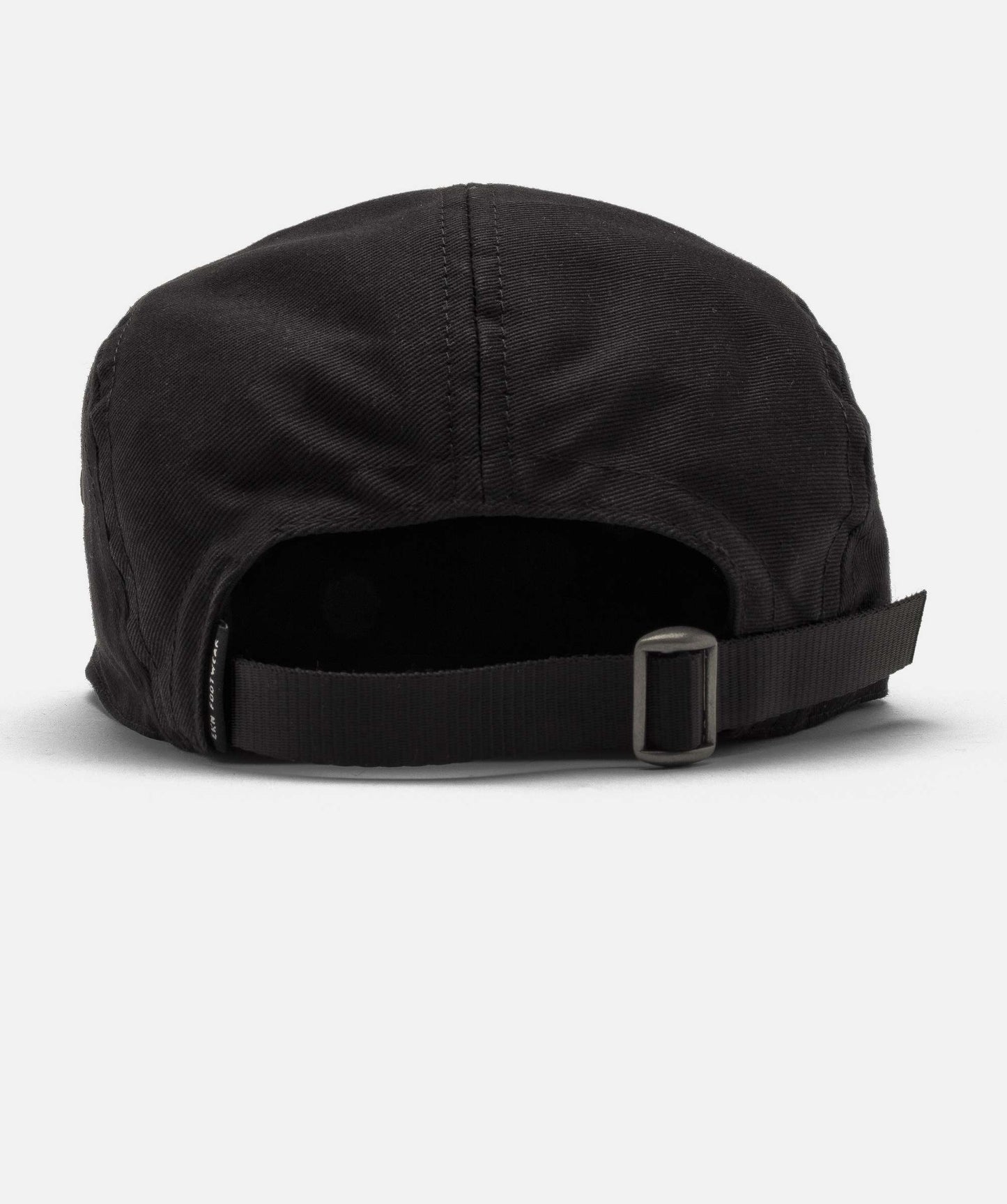5 Panel Cap - Black Canvas Vegan