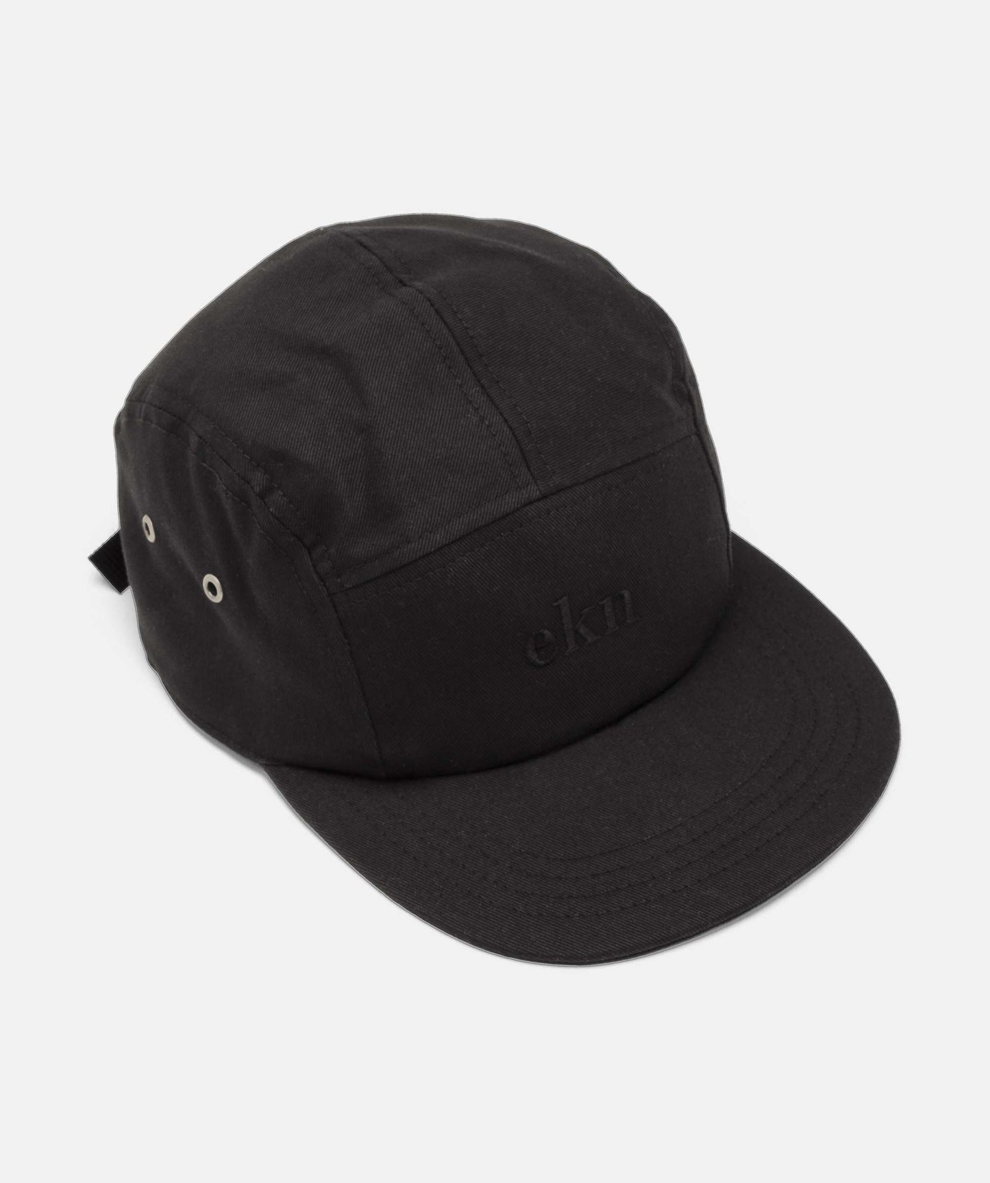5 Panel Cap - Black Canvas Vegan