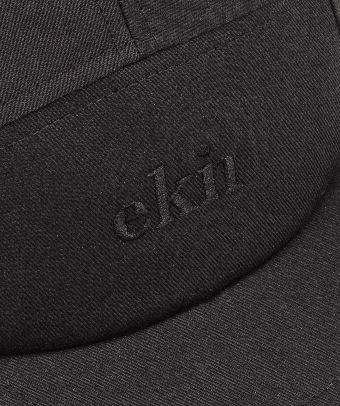 5 Panel Cap - Black Canvas Vegan