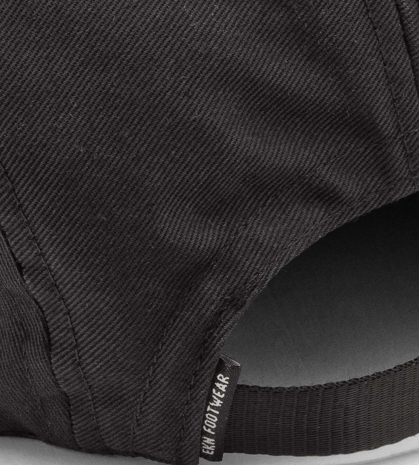 5 Panel Cap - Black Canvas Vegan