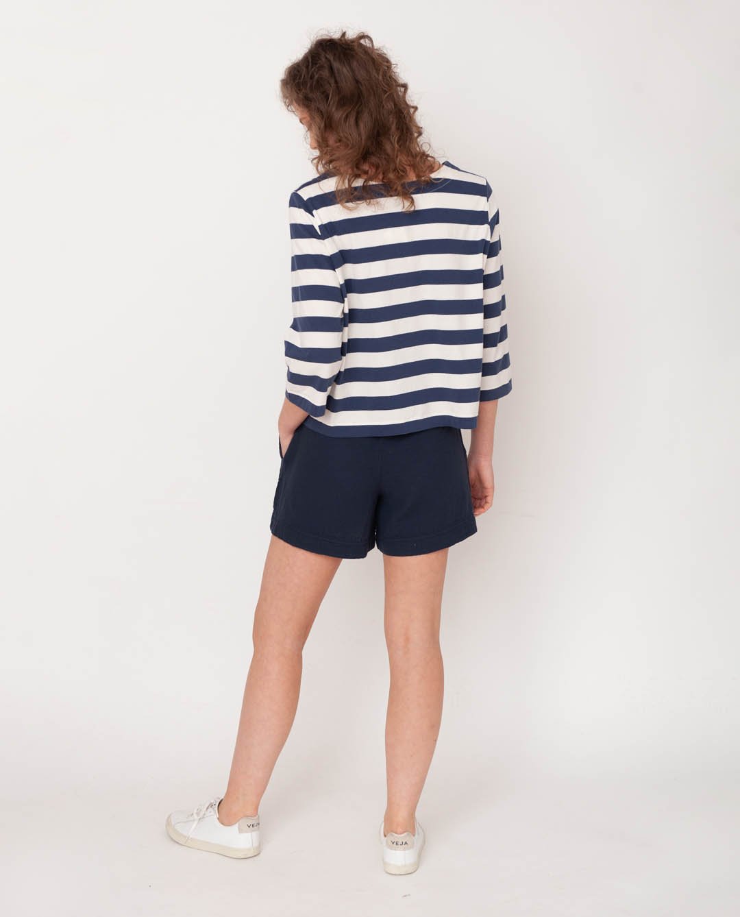 Gilma Organic Cotton Shorts - Deep Indigo