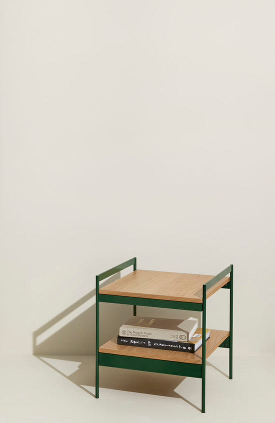 Jaunty Side Table - Green & Natural