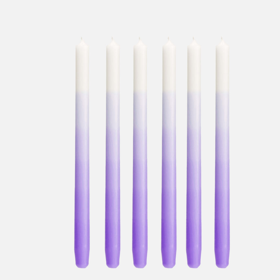 GRADIENT CANDLES - lovely lilac