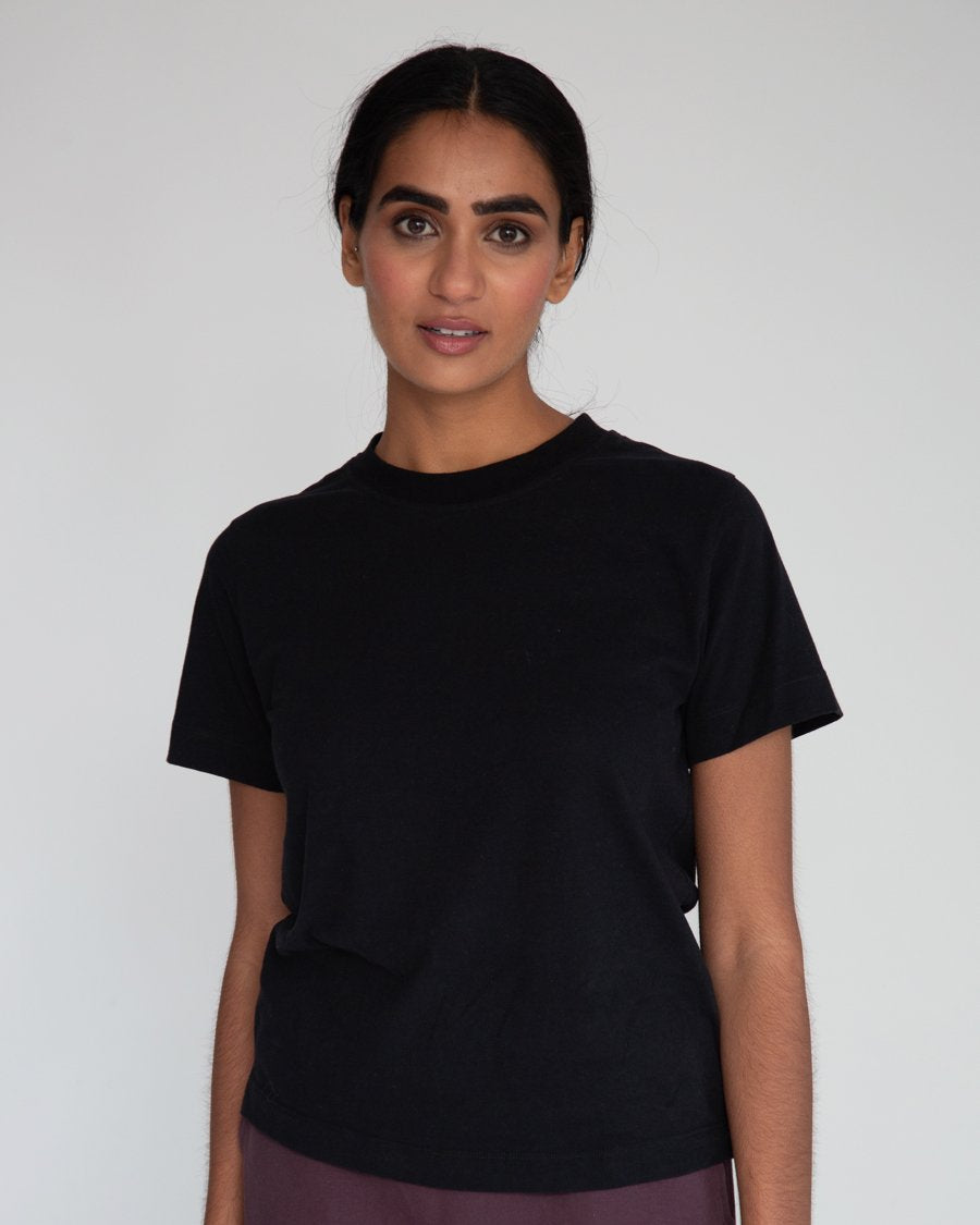 Load image into Gallery viewer, Maliah Organic Cotton Top - Black
