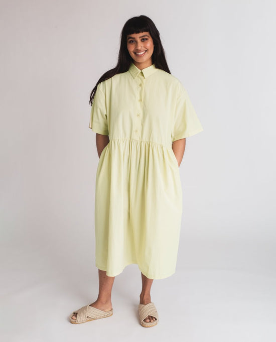 Patsy Organic Cotton Dress - soft green