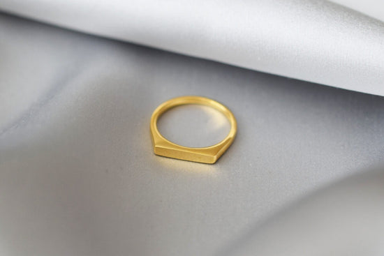 Ring Slim - gold plated sterling silver 925