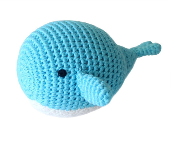 Load image into Gallery viewer, Blue whale rattle

