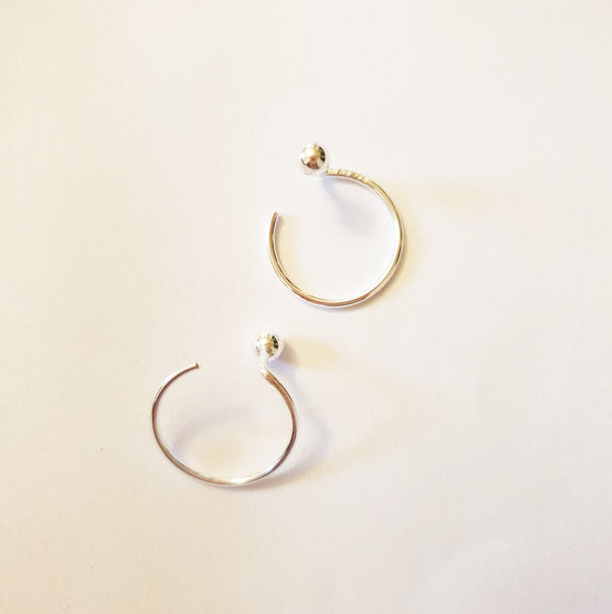 Pluto Earrings  - silver