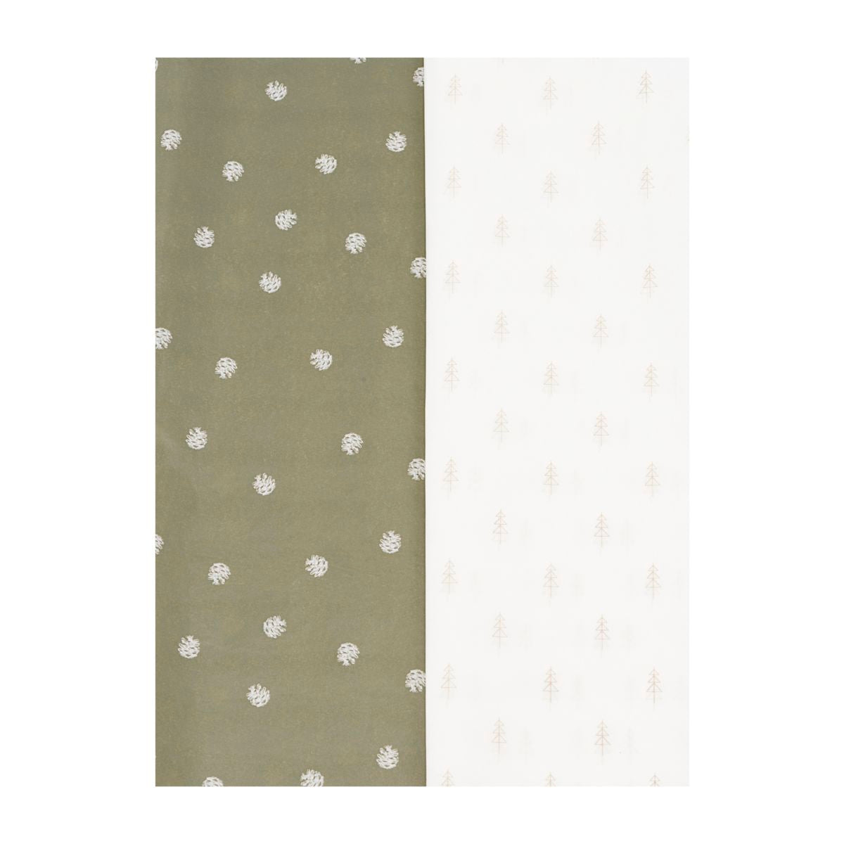 TISSUE PAPER, CHRISTMAS, GREEN/GOLD