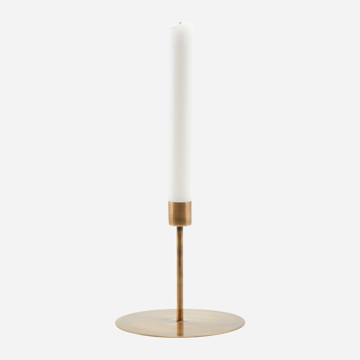 ANIT CANDLE STAND -  ANTIQUE LOOKING BRASS