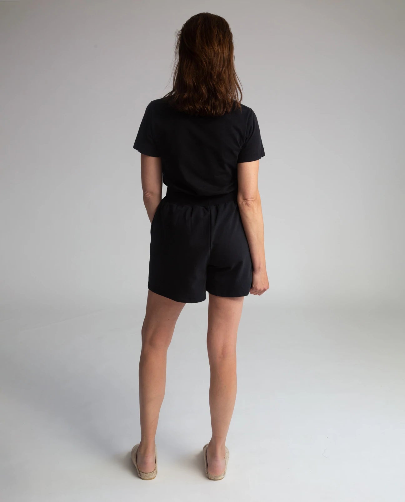 Sylvia Organic Cotton Shorts - Black